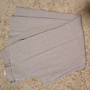 Pink & Gray plaid trousers